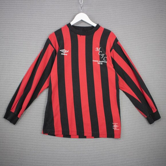 1960's Umbro Striped Longsleeve Manchester City F.C. - Picture 1 of 10